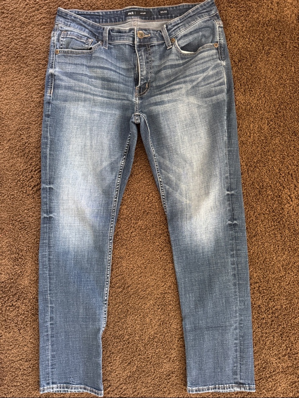 BKE Mason Light Blue Washed Mens Jeans